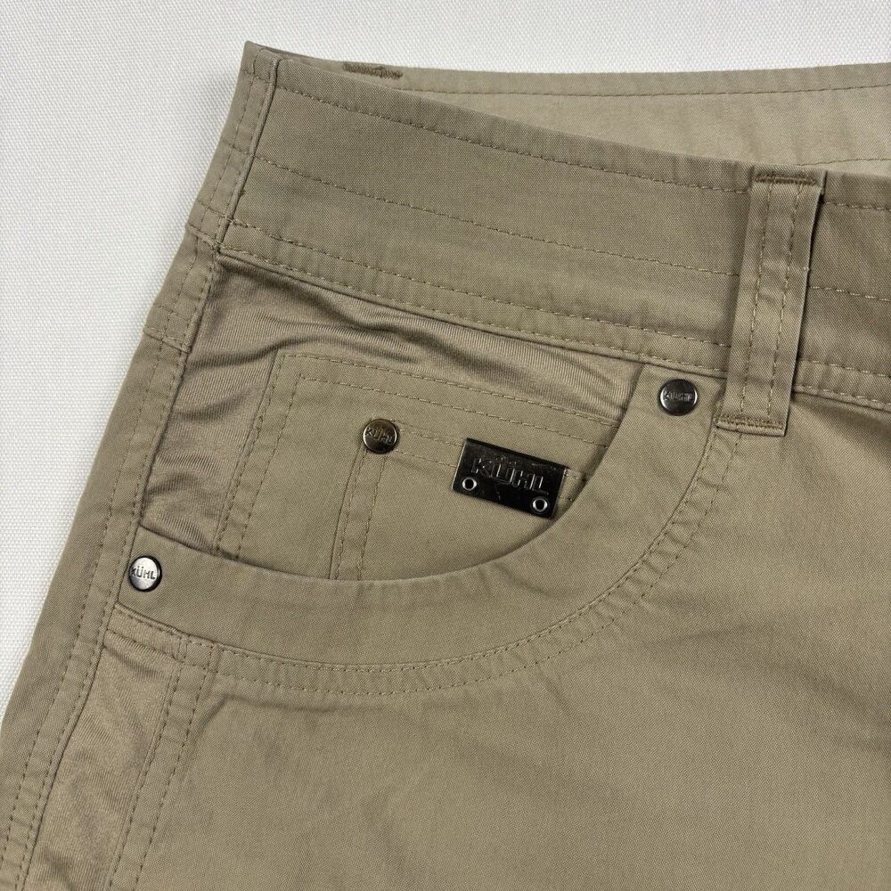 Kuhl Shorts Mens 32 Radikl Dark Khaki Hiking Outdoor Cargo 8" Inseam 5068S - Picture 4 of 12